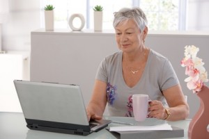 Senior Woman at Laptop